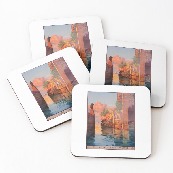 Item preview, retro iconic The Lovely Lake of Como designed and sold by CorasPosters.