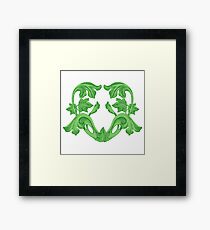 Green Heart Framed Print