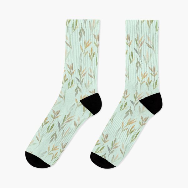 Item preview, Green Watercolour Palette Leaf Stems  designed and sold by RosalieReeves.