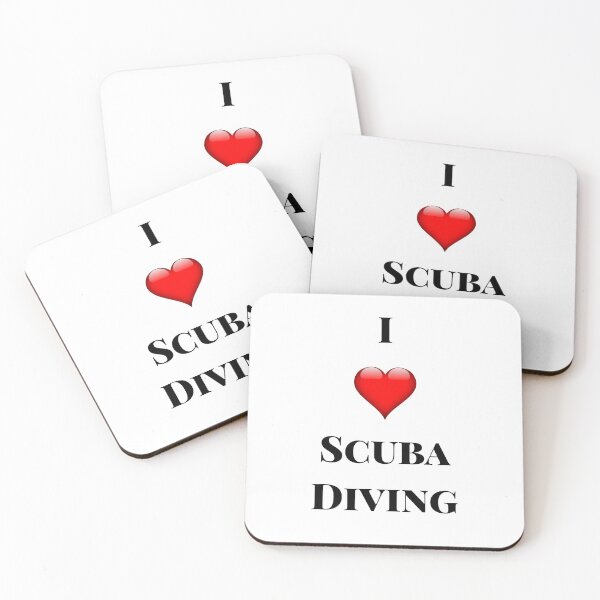 Item preview, I Love Scuba Diving_Light Background designed and sold by Belcibol.