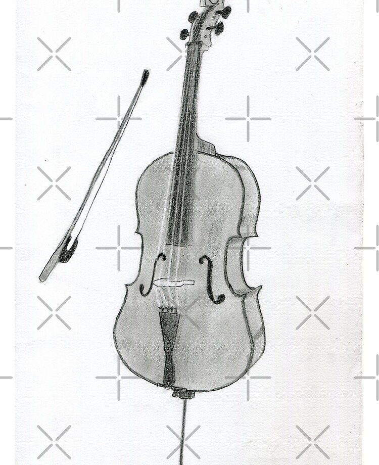 Violín Dibujo A Lapiz - Suave Wallpaper