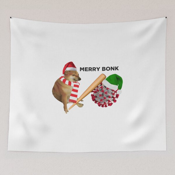 Item preview, Cheems Virus Bonk Christmas Version designed and sold by UncleApo.