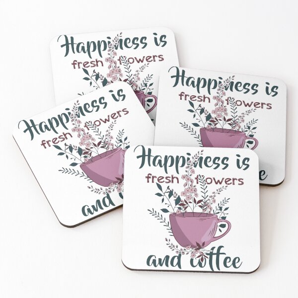 Item preview, Happiness is fresh flowers and coffee  designed and sold by Craftypineapple.