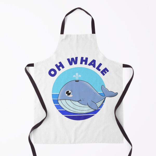 Artikelvorschau, "Oh, Wal ..." Kawaii Blue Whale entworfen und verkauft von Happy Puppy Print On Demand.
