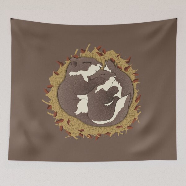Item preview, Sleeping Squirrels - Winter Sleep - For Squirrel Lovers - I Love Squirrels designed and sold by Thordur Sturluson.