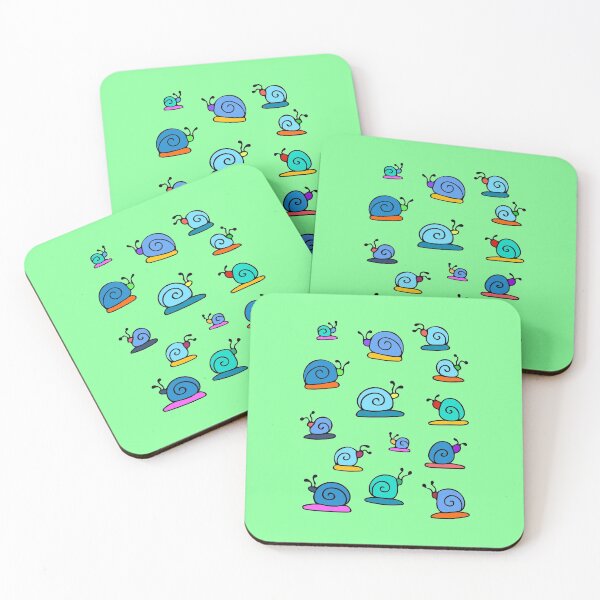 Item preview, Colorful and Cute Snail Pattern (green) designed and sold by Davey's Designs.