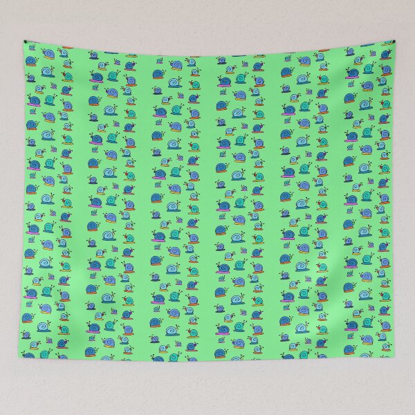 Item preview, Colorful and Cute Snail Pattern (green) designed and sold by Davey's Designs.