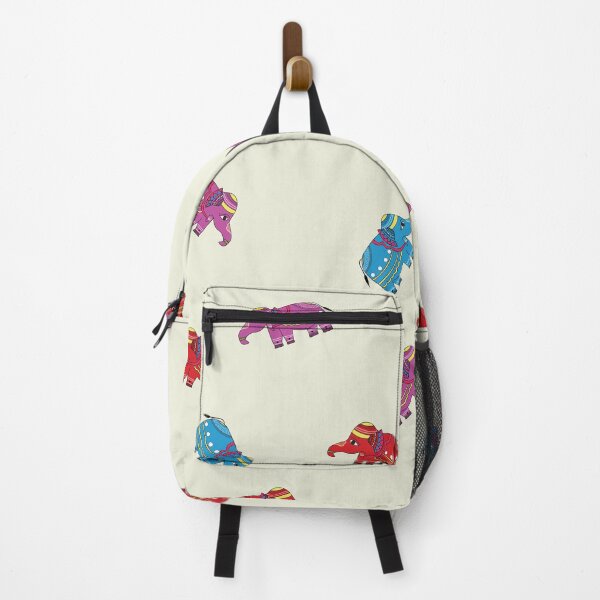 Item preview, Traditional indian elephant motif cute colorful print designed and sold by shreya ranjan.