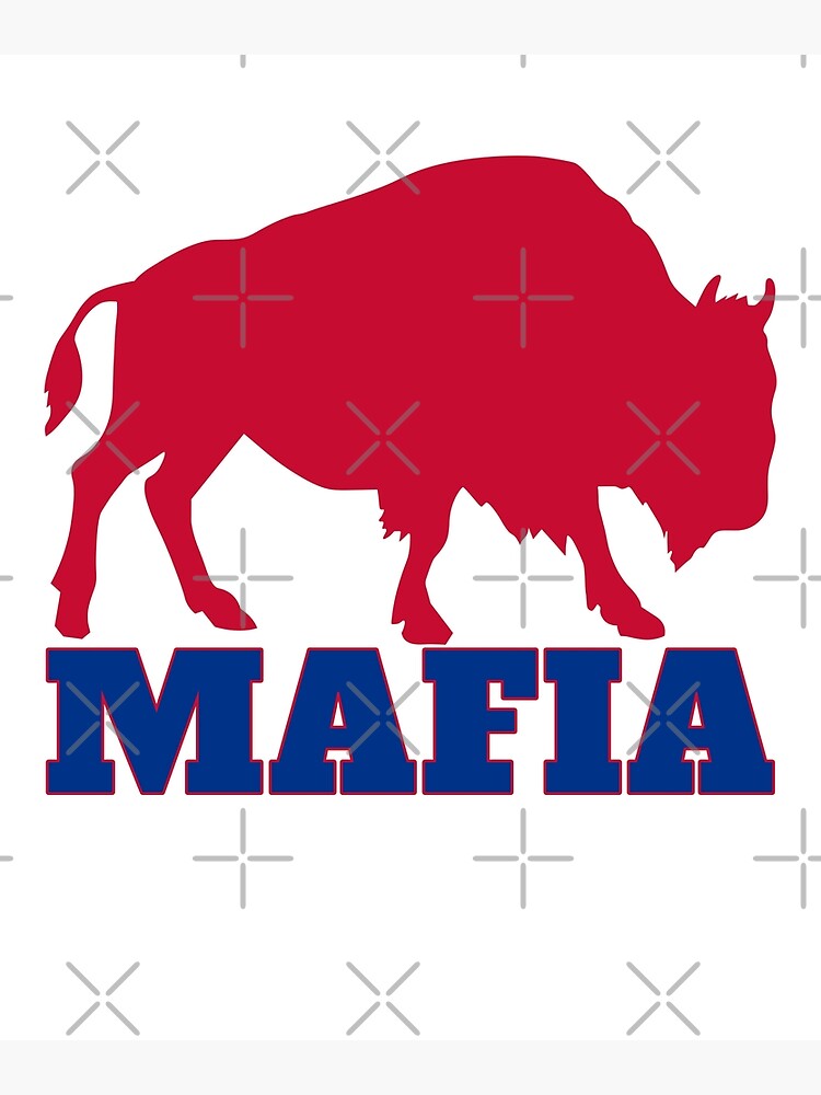 Disover Bills Mafia Great Gift Buffalo Football Sports Bull Tailgate Party Premium Matte Vertical Poster