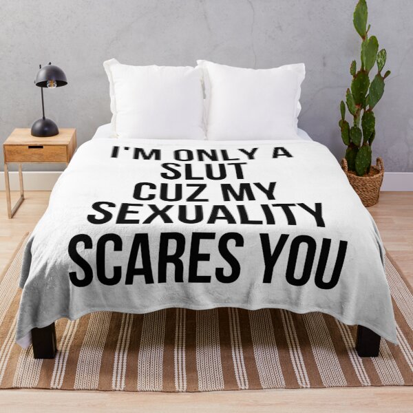 Item preview, I'm only a SLUT cuz my SEXUALITY scare you designed and sold by throuplescorner.