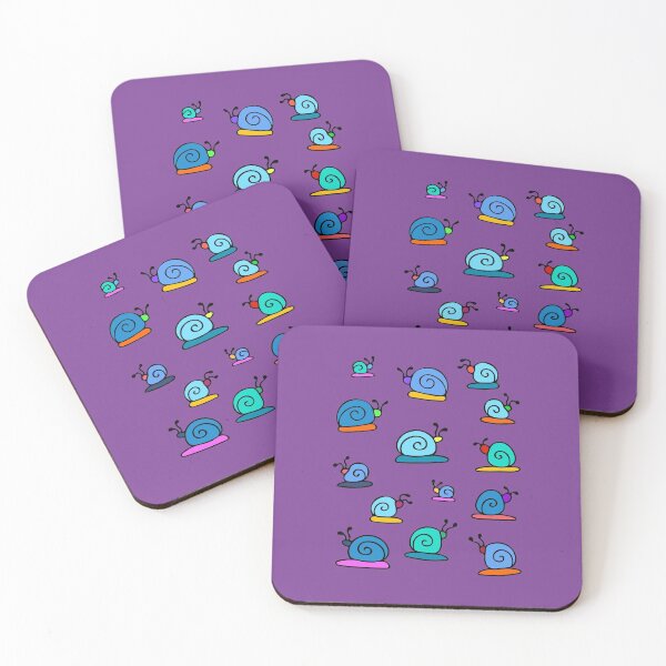 Item preview, Colorful and Cute Snail Pattern (purple) designed and sold by Davey's Designs.