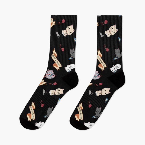 Item preview, All Cats Are Beautiful on black designed and sold by OneBluePlatypus.