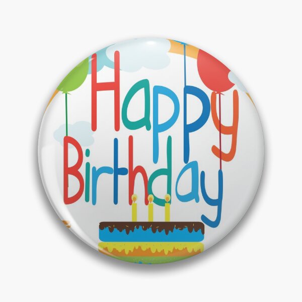 Item preview, Happy Birthday Cake and Balloons designed and sold by MyArt-29.