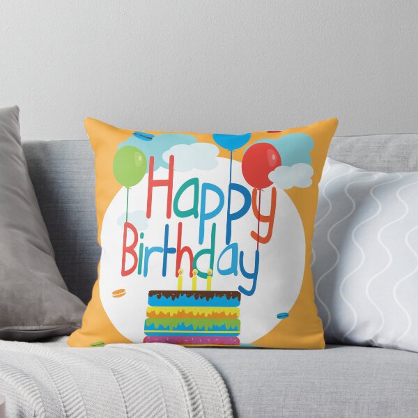 Item preview, Happy Birthday Cake and Balloons designed and sold by MyArt-29.