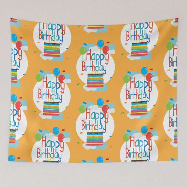 Item preview, Happy Birthday Cake and Balloons designed and sold by MyArt-29.