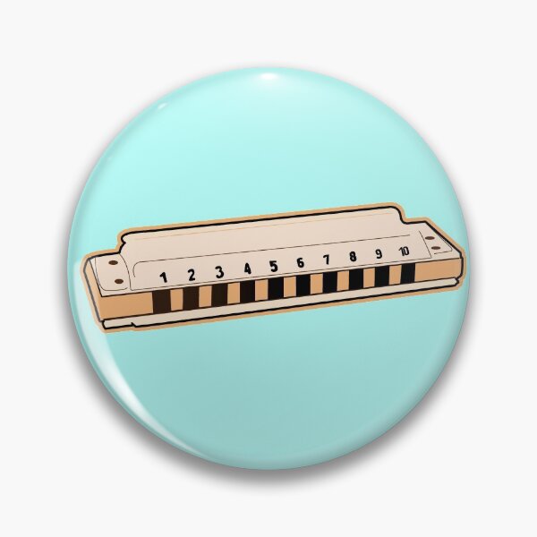 Item preview, HARMONICA orange sticker art by TIRED STARLING designed and sold by TiredStarling.