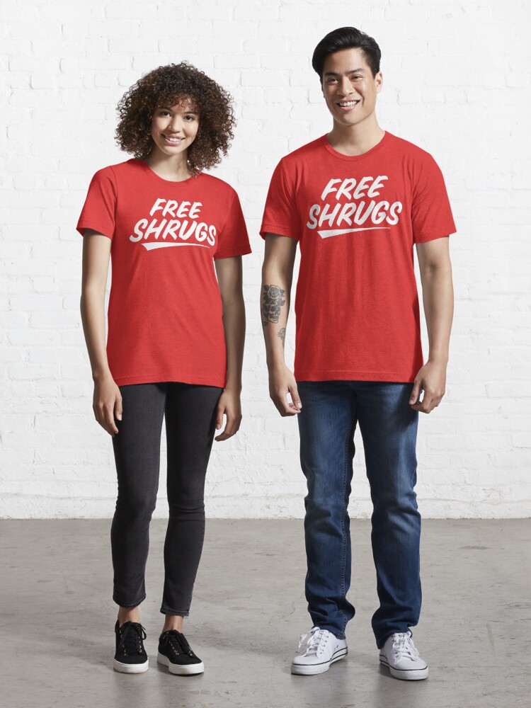 Essential T-Shirt, Free Shrugs designed and sold by boulevardier
