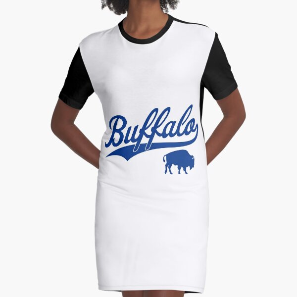 Vintage Bills Mafia NY Buffalo Football Blue Art New York Sports Gift  Graphic T-Shirt Dress for Sale by JessehessArt