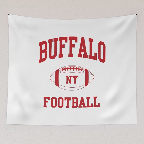 Item preview, Vintage Red Art NY Buffalo Football New York Sports Gift designed and sold by JessehessArt.