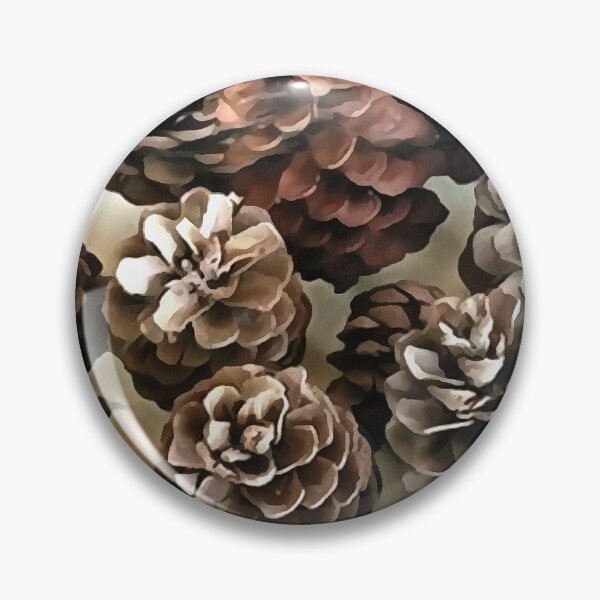 Item preview, Pine Cones Organic Christmas Ornaments Art designed and sold by taiche.