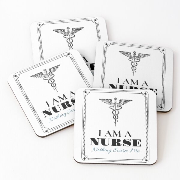 Item preview, I am a Nurse. Nothing Scares Me_Light Background designed and sold by Belcibol.
