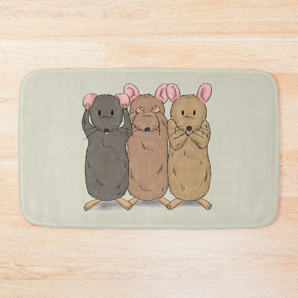 Item preview, Three Wise Mice - See No Evil - Hear No Evil - Speak No Evil - Cute Rodents designed and sold by Thordur Sturluson.