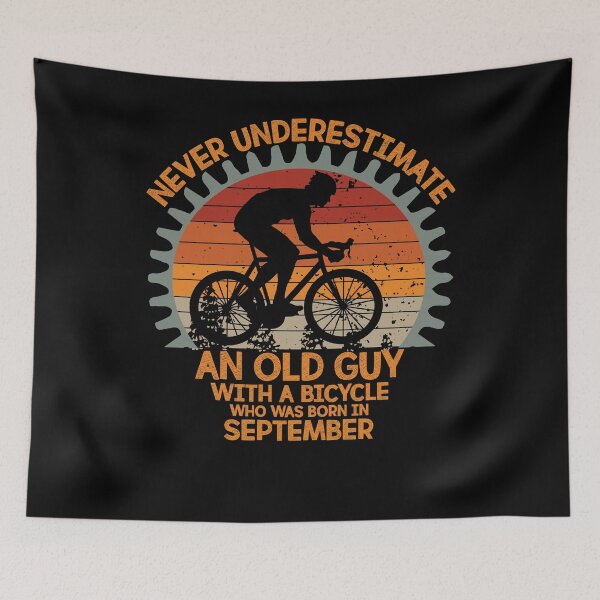Item preview, Best Cycling Bicycle Gift for Cyclist - Never Underestimate an Old Guy with a bicycle designed and sold by abcxyzsma.