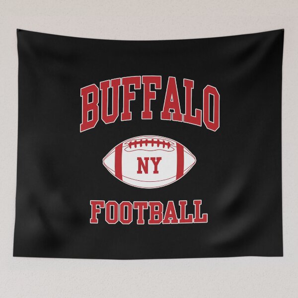 Item preview, Vintage Red Art NY Buffalo Football New York Sports Gift designed and sold by JessehessArt.