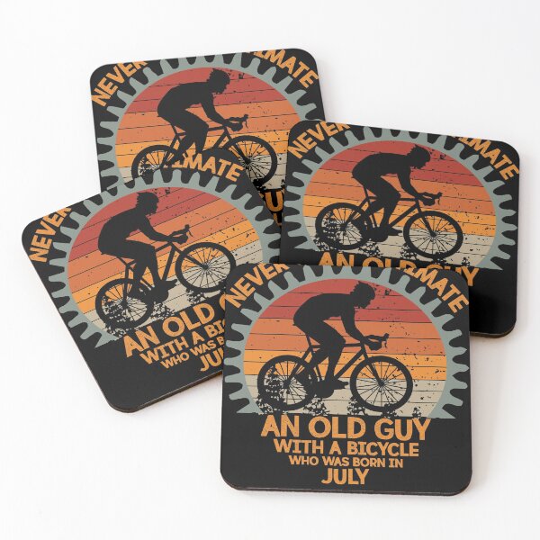 Item preview, Best Cycling Bicycle Gift for Cyclist - Never Underestimate an Old Guy with a bicycle designed and sold by abcxyzsma.