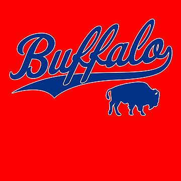 Vintage Bills Mafia NY Buffalo Football Red Art New York Sports Gift Poster  for Sale by JessehessArt