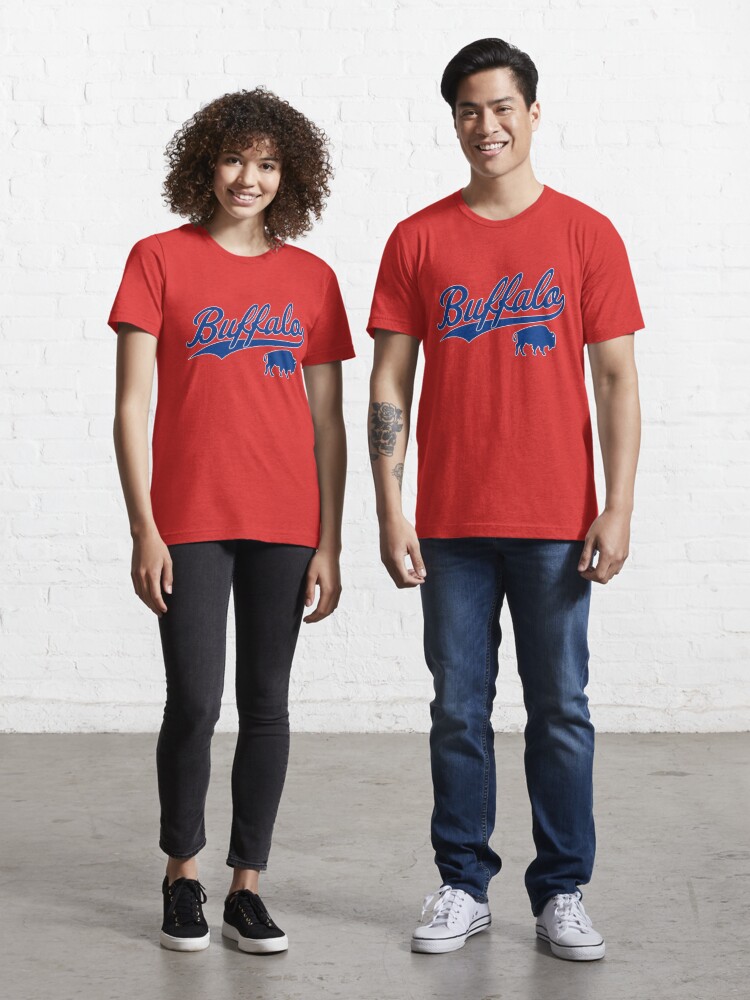 Bills - Vintage Buffalo (Red) Essential T-Shirt for Sale by