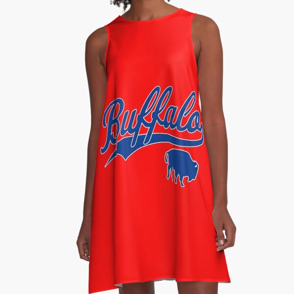 Vintage Buffalo New York NY Football Mafia Sports Gift A-Line Dress for  Sale by JessehessArt