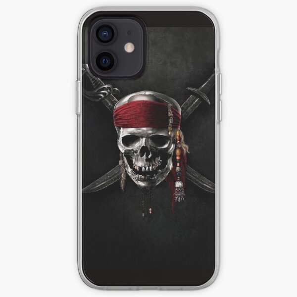 Pirate of the Caribbean Skull Jolly Roger iPhone Soft Case