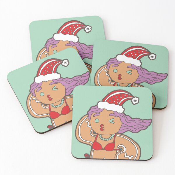 Item preview, Gingerbread Bikini Girl | Beachy Christmas | Curious Eyeball designed and sold by CuriousEyeball.