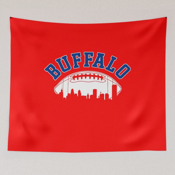 Item preview, Vintage Buffalo Football Skyline New York NY Sport Gift designed and sold by JessehessArt.