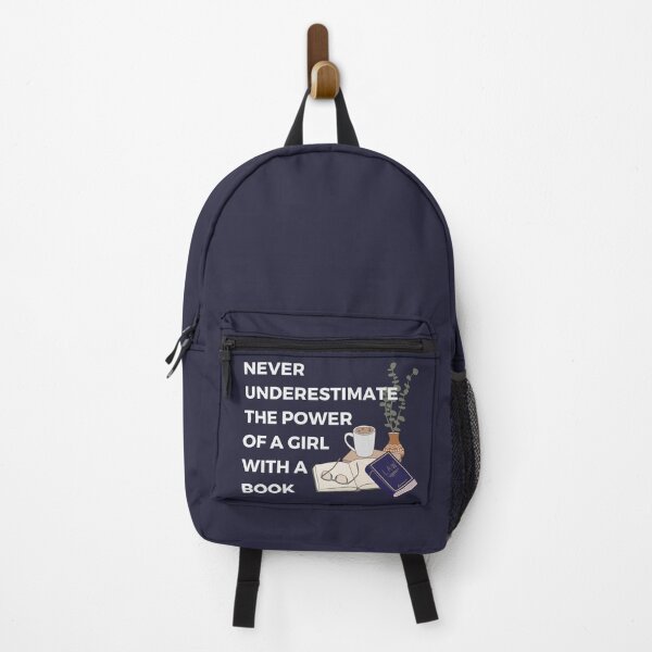 Item preview, Never Underestimate The Power Of A Girl With A Book designed and sold by cation-studio.