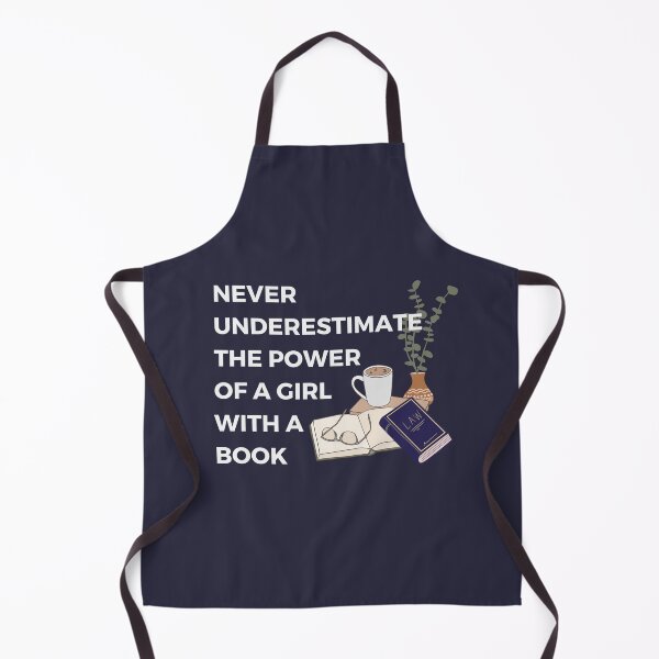 Item preview, Never Underestimate The Power Of A Girl With A Book  designed and sold by cation-studio.