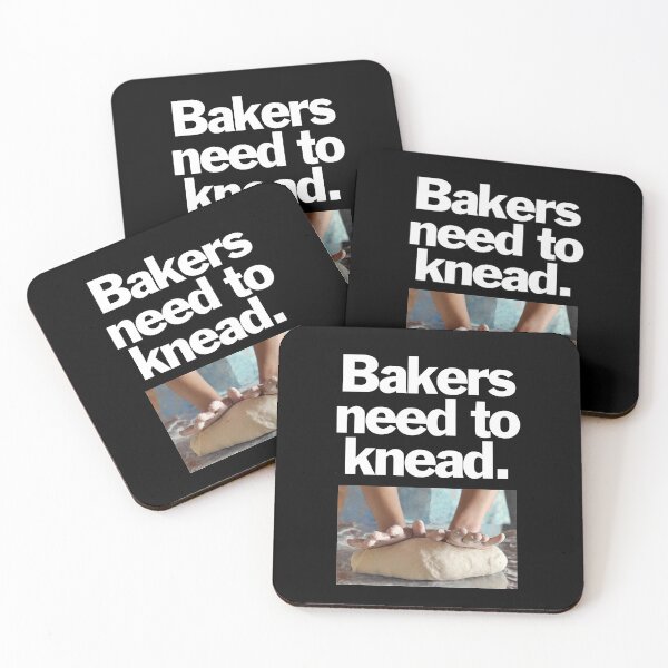 Item preview, Bakers need to knead. On black. designed and sold by bryanmcclelland.