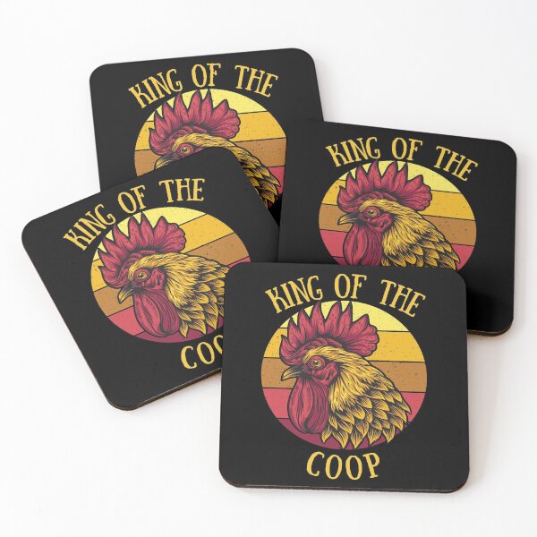 Item preview, King of the Coop. Chicken farmer and homestead mens gift designed and sold by HaychGee.