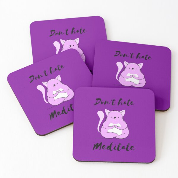 Item preview, Don't Hate Meditate designed and sold by Ayurveda Fun Store.