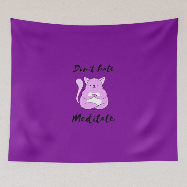 Item preview, Don't Hate Meditate designed and sold by Ayurveda Fun Store.