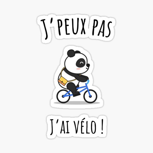 Item preview, I can't have a bike, panda designed and sold by Curlyhaire.