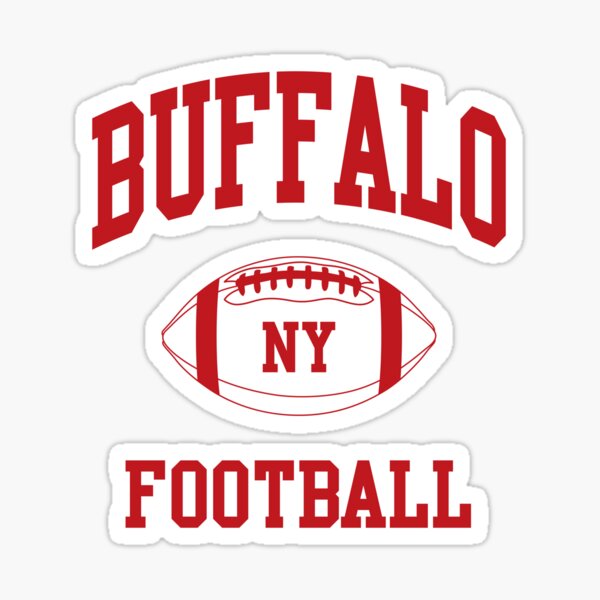 Item preview, Vintage Red Art NY Buffalo Football New York Sports Gift designed and sold by JessehessArt.