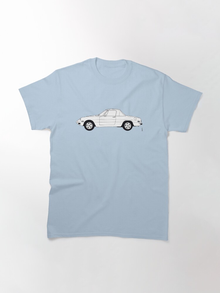 Thumbnail 3 of 7, Classic T-Shirt, Alfa Romeo Spider Cabriolet Roadster designed and sold by thedrumstick.