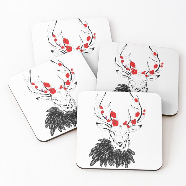 Item preview, Poppies stag designed and sold by brooklynnek.