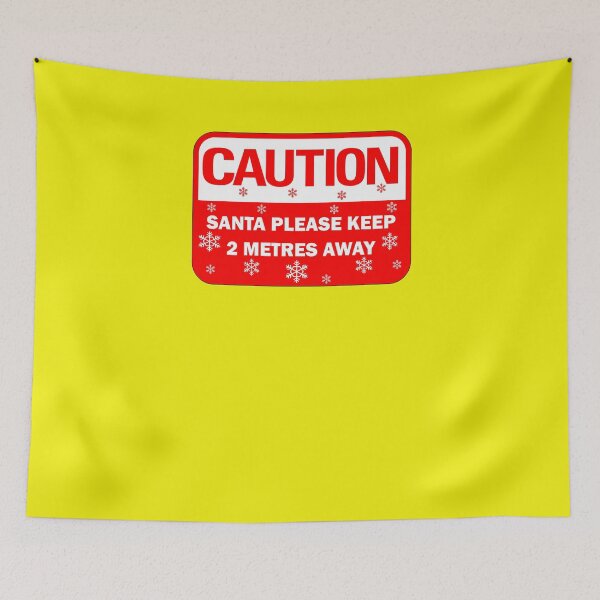 Item preview, Funny Christmas designs: Caution Santa please social distance (2m)  designed and sold by Deegital18.