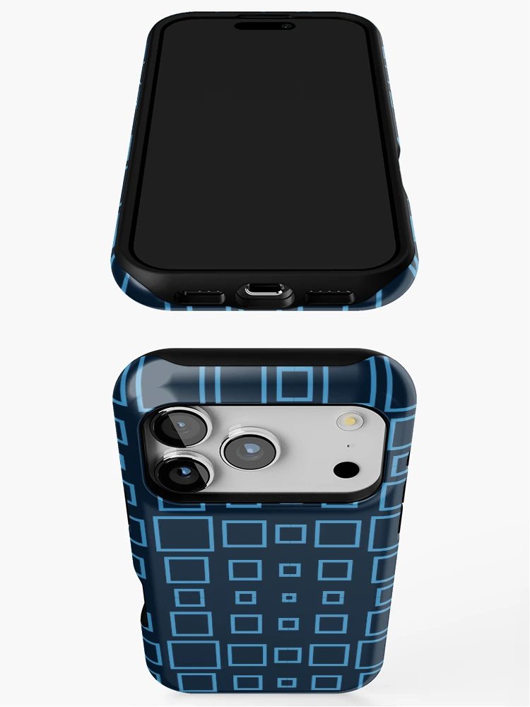 Thumbnail 3 of 4, iPhone Case, Square patterns designed and sold by Patternsonly.