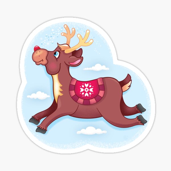 Rudolph the red-nosed reindeer Sticker