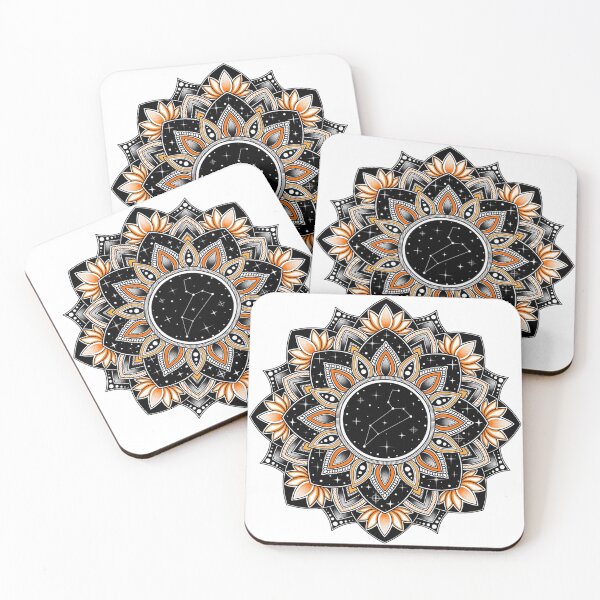 Item preview, Leo Zodiac Sign Mandala Art designed and sold by LorenaElenaArt.