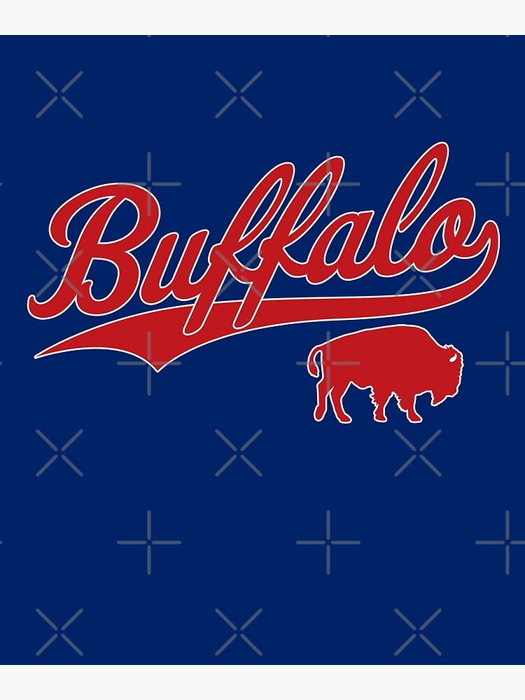 Discover Vintage Bills Mafia NY Buffalo Football Red Art New York Sports Gift Premium Matte Vertical Poster